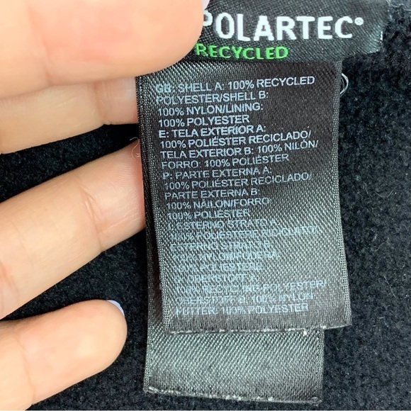 The North Face Polartec Women's Black Full Zip Fleece Hooded Jacket Size Medium - Picture 15 of 15